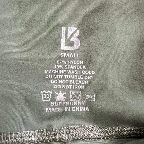 BuffBunny Women’s Luna High Waisted Sage Green Compression Leggings Size Small - Picture 4 of 9